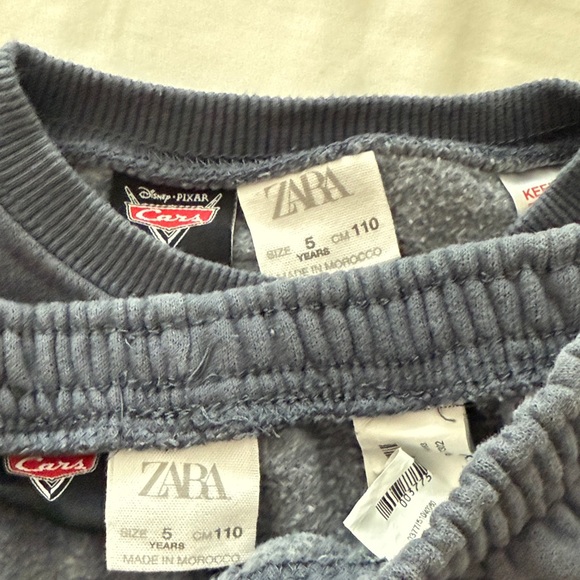 Zara size 5 Disney Cars Charcoal Gray Outfit Set - Picture 2 of 5